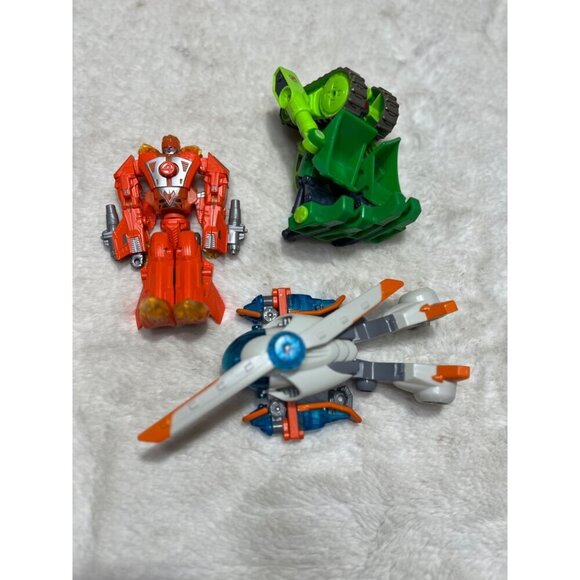 Hasbro Transformers helicopter, crossover human torch, robots bot scrap lot - Picture 4 of 4